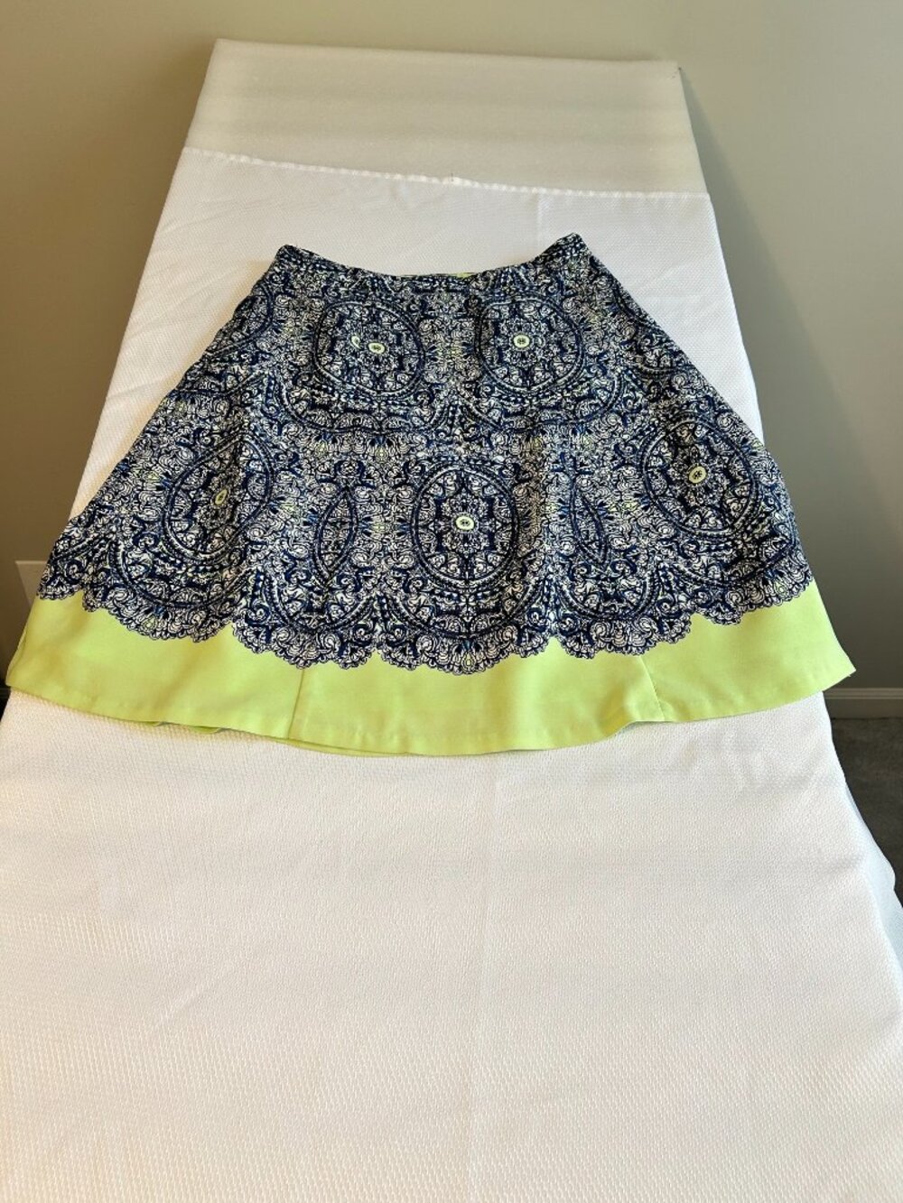 The Limited Skirt Blue Floral Size Small